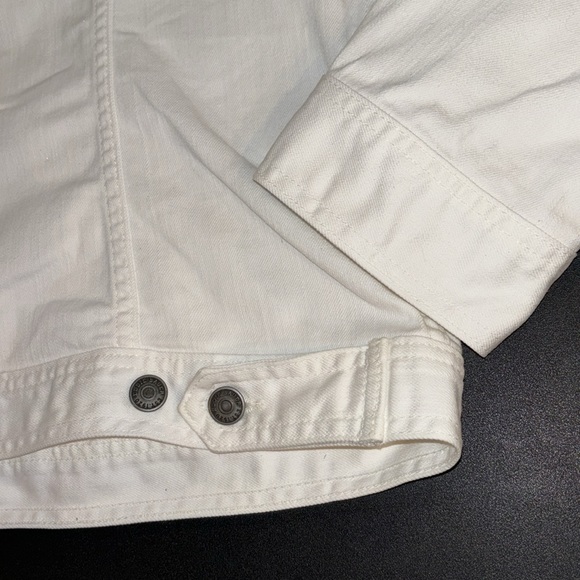Eddie Bauer women’s white long sleeve button down jean jacket size XL - Picture 7 of 7